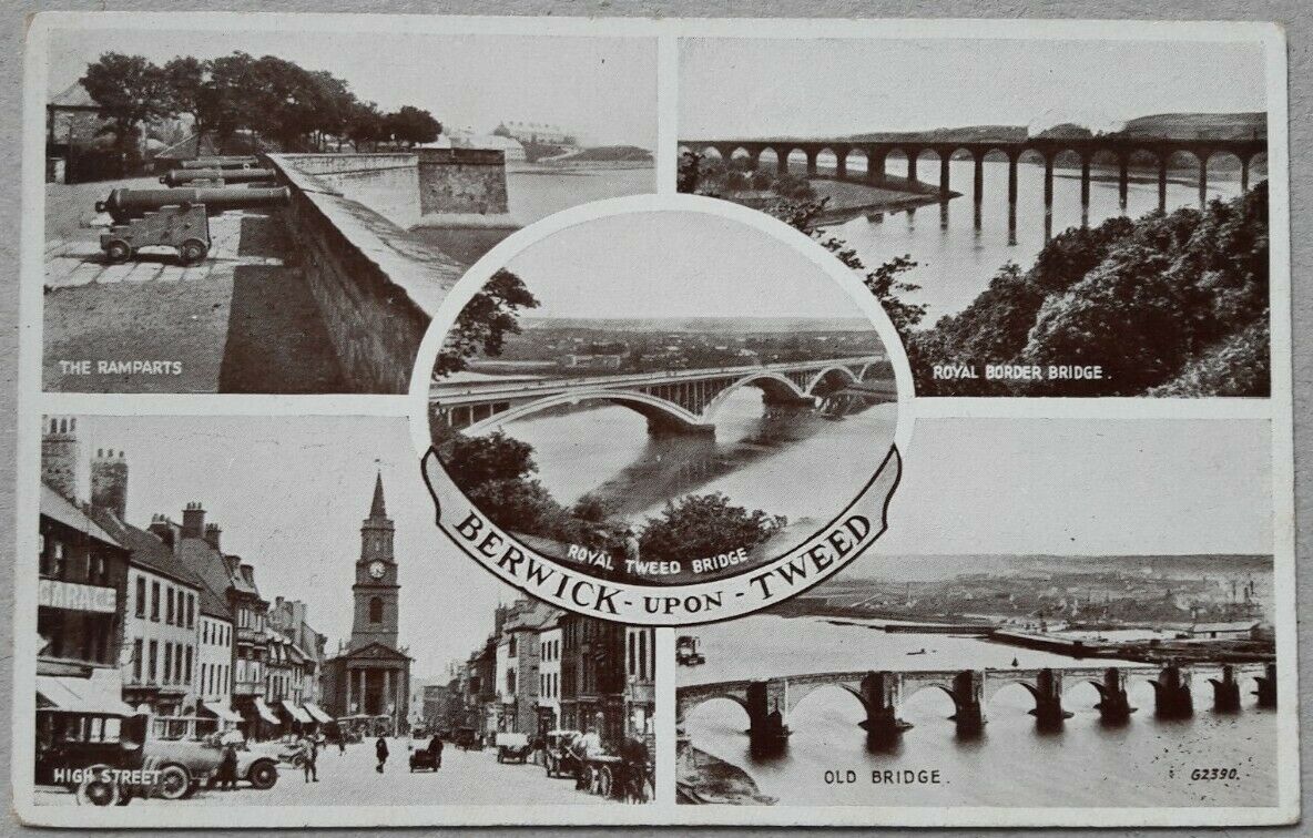 House Clearance - One Old Service of MULTI VIEW OF BERWICK UPON TWEED , postally unused