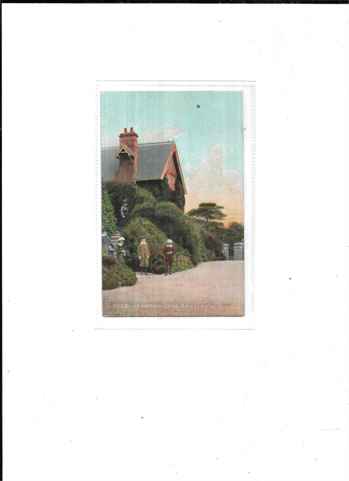 House Clearance - Northumberland Service "Lodge, Jesmond Dene, Armstrong Bridge" Postmarked 1906