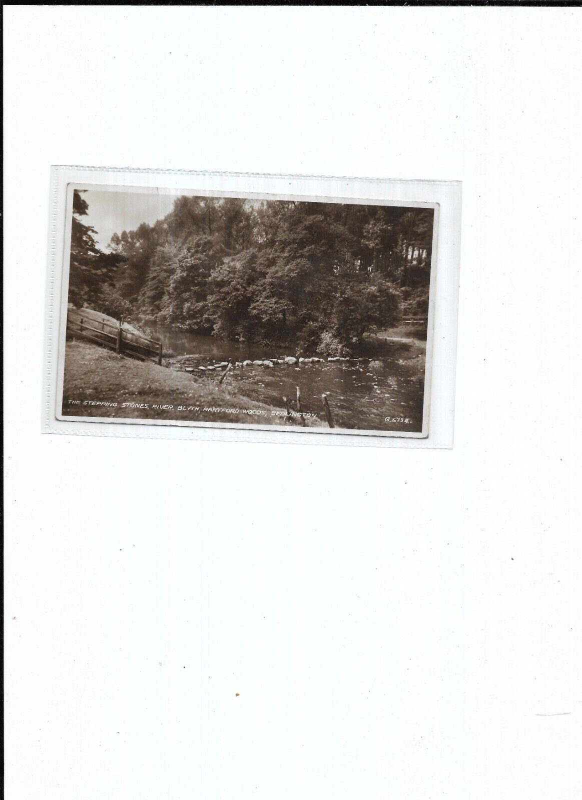 House Clearance - RP Northumberland Service G.6794 "Stepping Stones, Hartford Woods" Date unknown