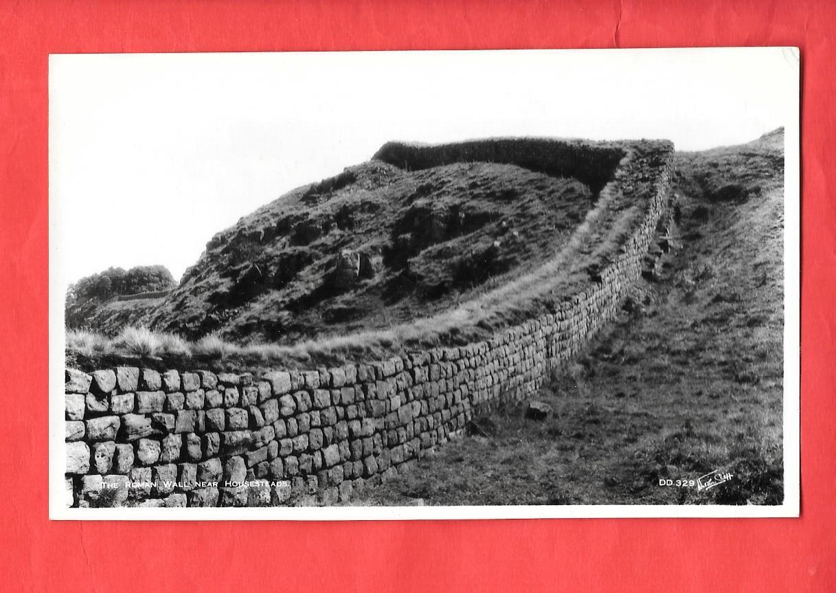 House Clearance - HOUSESTEADS - ROMAN WALL - OLD VINTAGE POSTCARD - NORTHUMBERLAND