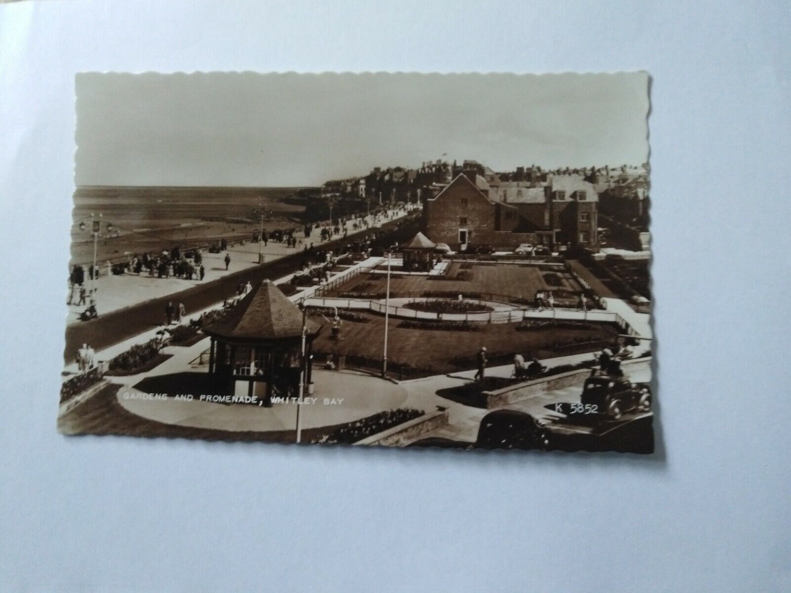 House Clearance - NORTHUMBERLAND POSTCARD WHITLEY BAY PROM & GARDENS.