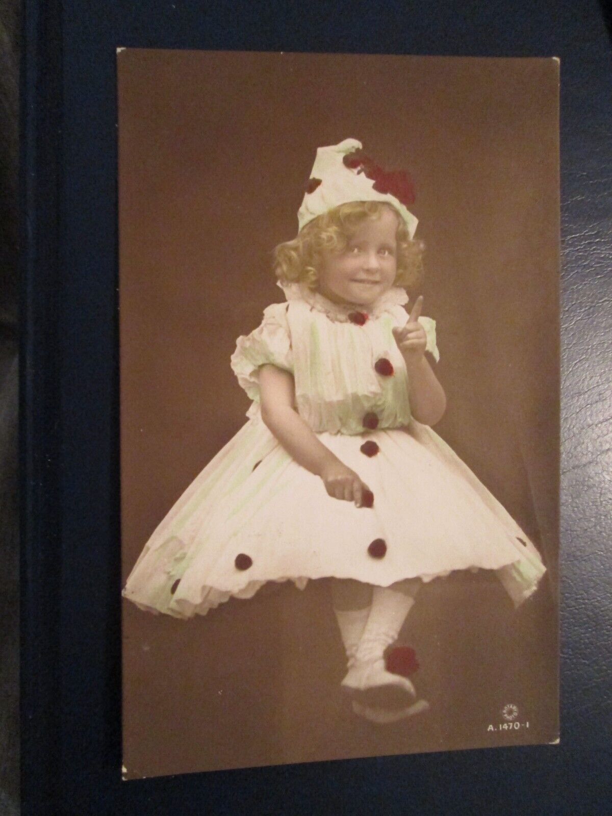 House Clearance - Service of Child as clown or Pierrot, Handpainted RP (posted)
