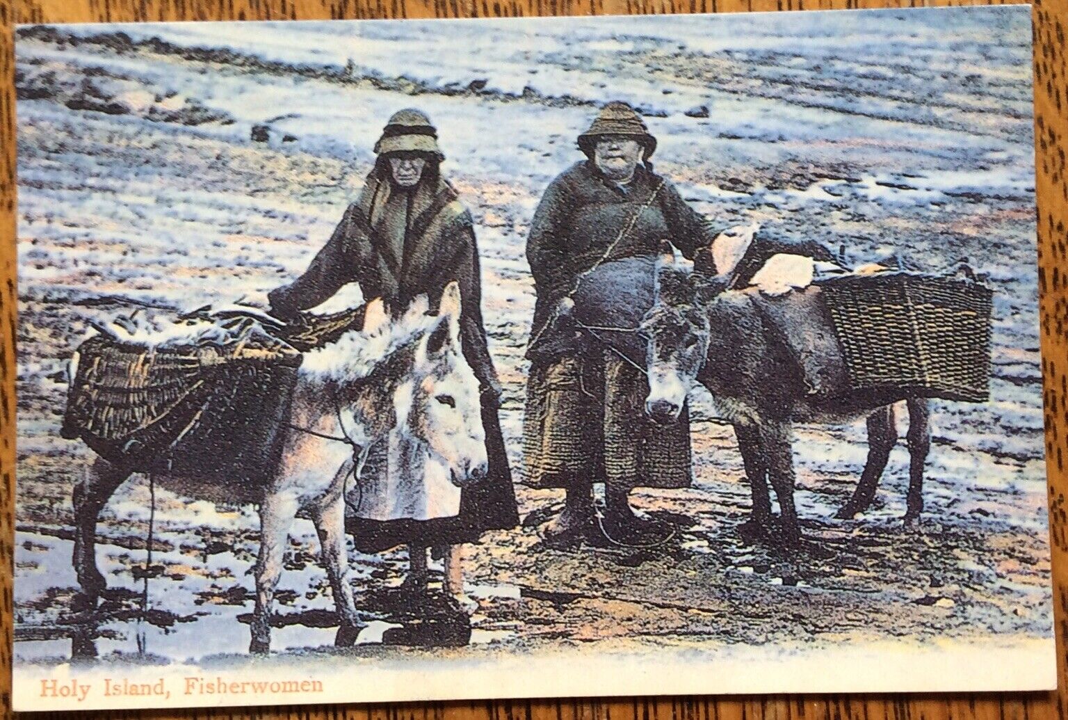 House Clearance - Holy Island Fisherwomen 1857 Lindisfarne Donkeys Fishing Repro Service