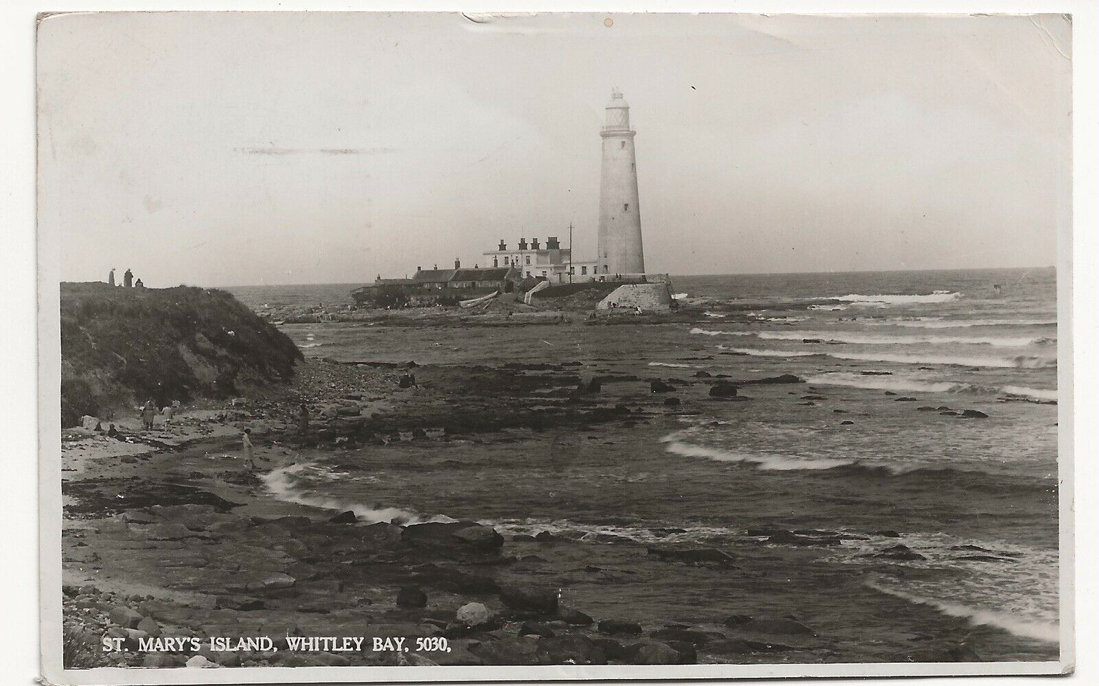 House Clearance - 1936 Real Photo Service St Mary’s Bay Lighthouse Whitley Bay Northumberland