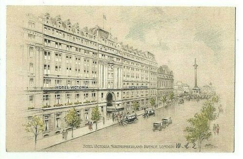 House Clearance - Vintage service; Hotel Victoria, Northumberland Avenue, London; used 1936 (?)