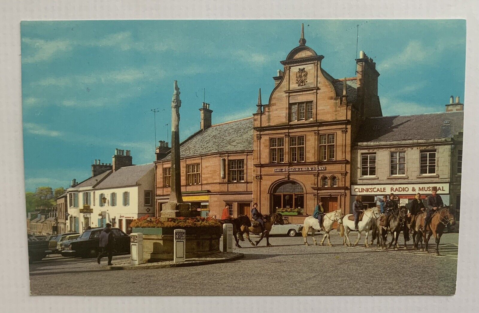 House Clearance - Melrose Market Square British Linen Bank Old Shops Cars Horse Vintage Not Posted