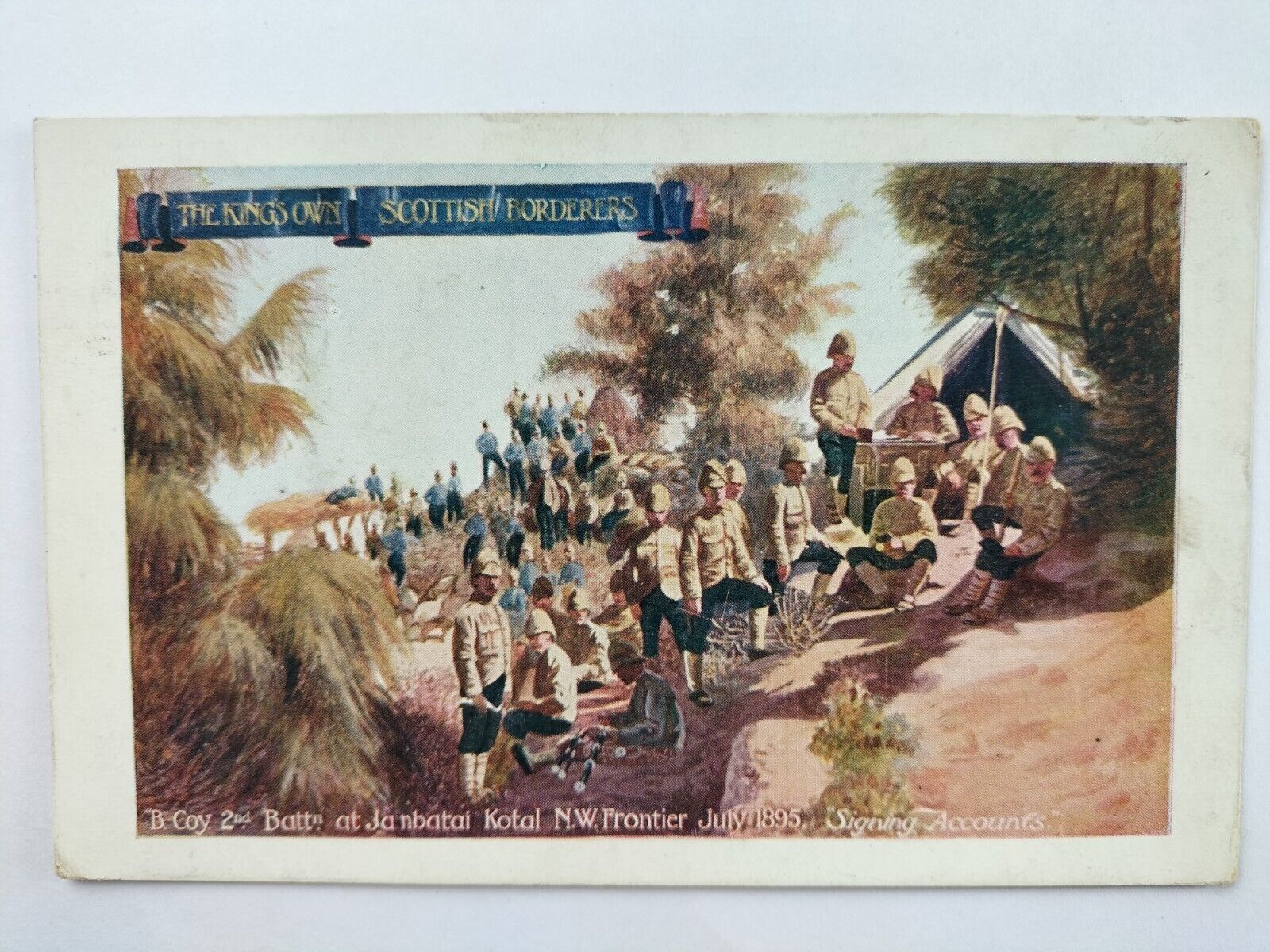 House Clearance - Vintage Service - King's Own Scottish Borderers , NW Frontier , India .