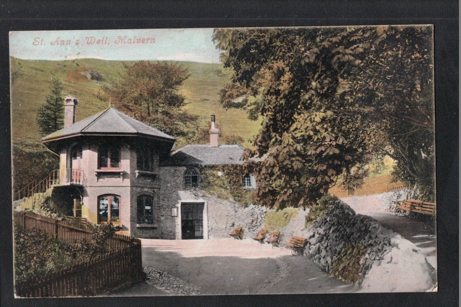 House Clearance - L@@K  St Ann's Well Malvern 1907 Service To Stainton, Stockton ~ Yarm Postmark
