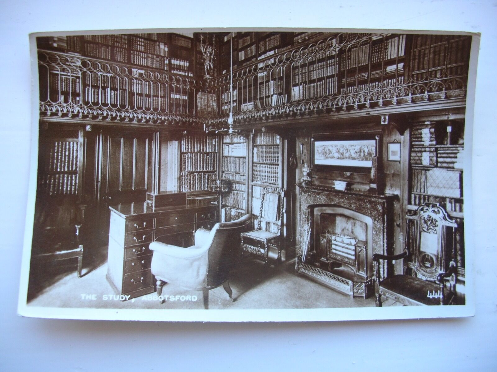 House Clearance - Abbotsford, The Study. (Valentines Real Photograph)