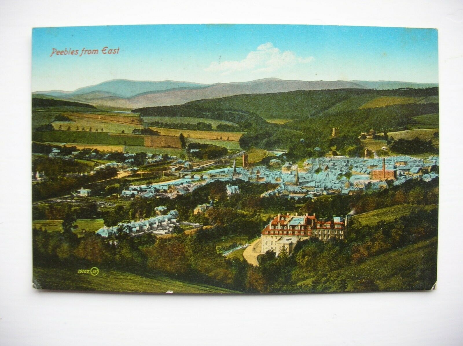 House Clearance - Peebles from East. (Valentine’s Series Post Card – very early 1900s)