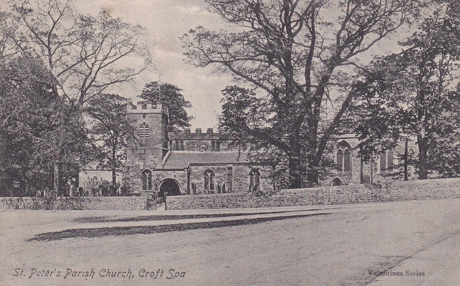 House Clearance - 1906 PC ST PETER'S CHURCH, CROFT SPA , LEWIS CAROLL'S FATHER WAS RECTOR 1843-68 