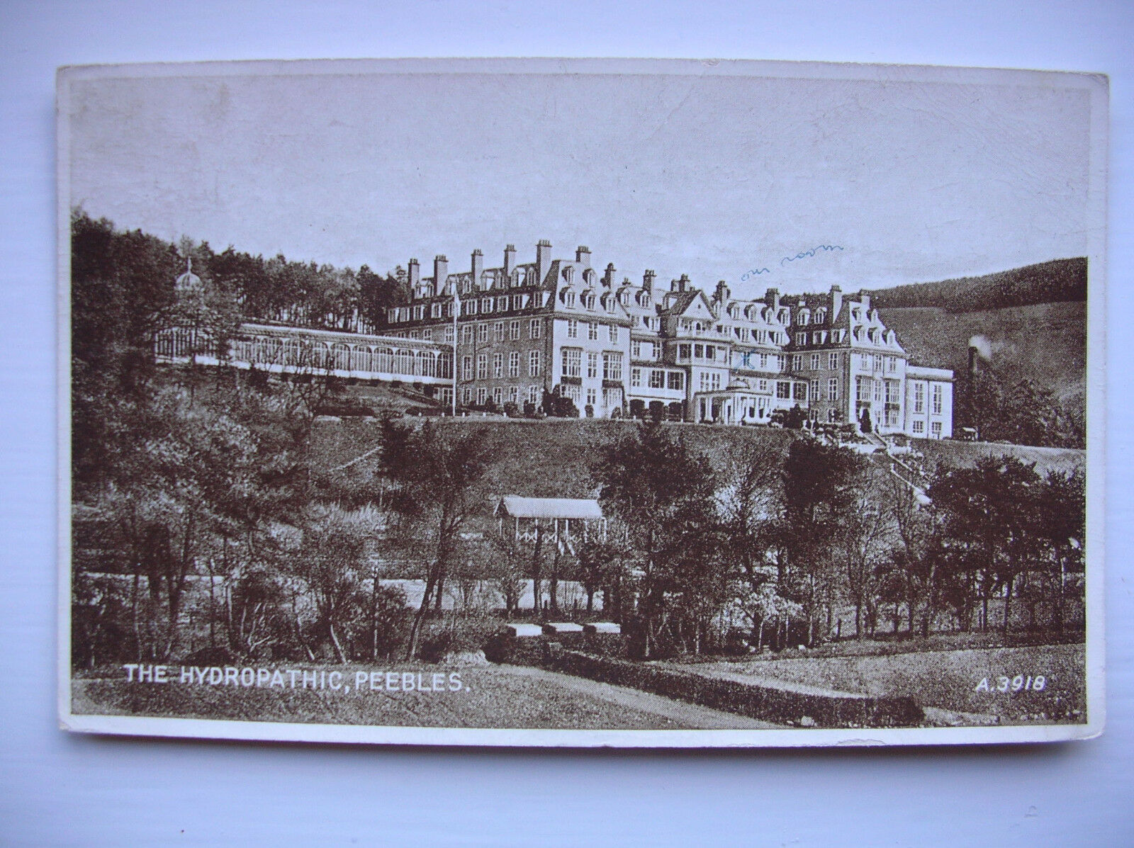 House Clearance - Peebles – The Hydropathic Hotel. (Valentine’s Photo Brown Post Card – 1940s)