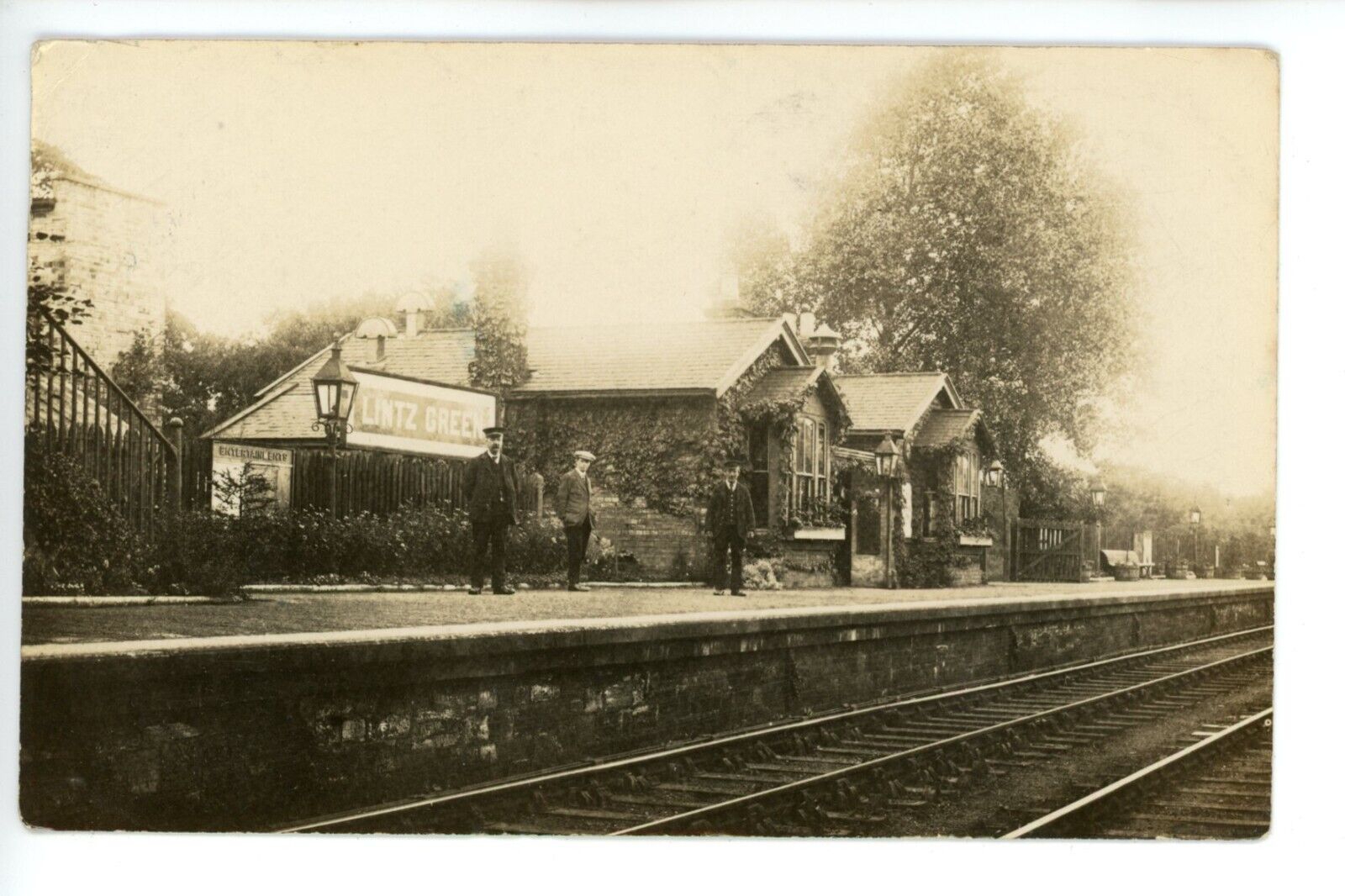 House Clearance - Lintz Green Railway Station, near Consett pu 1922 RP