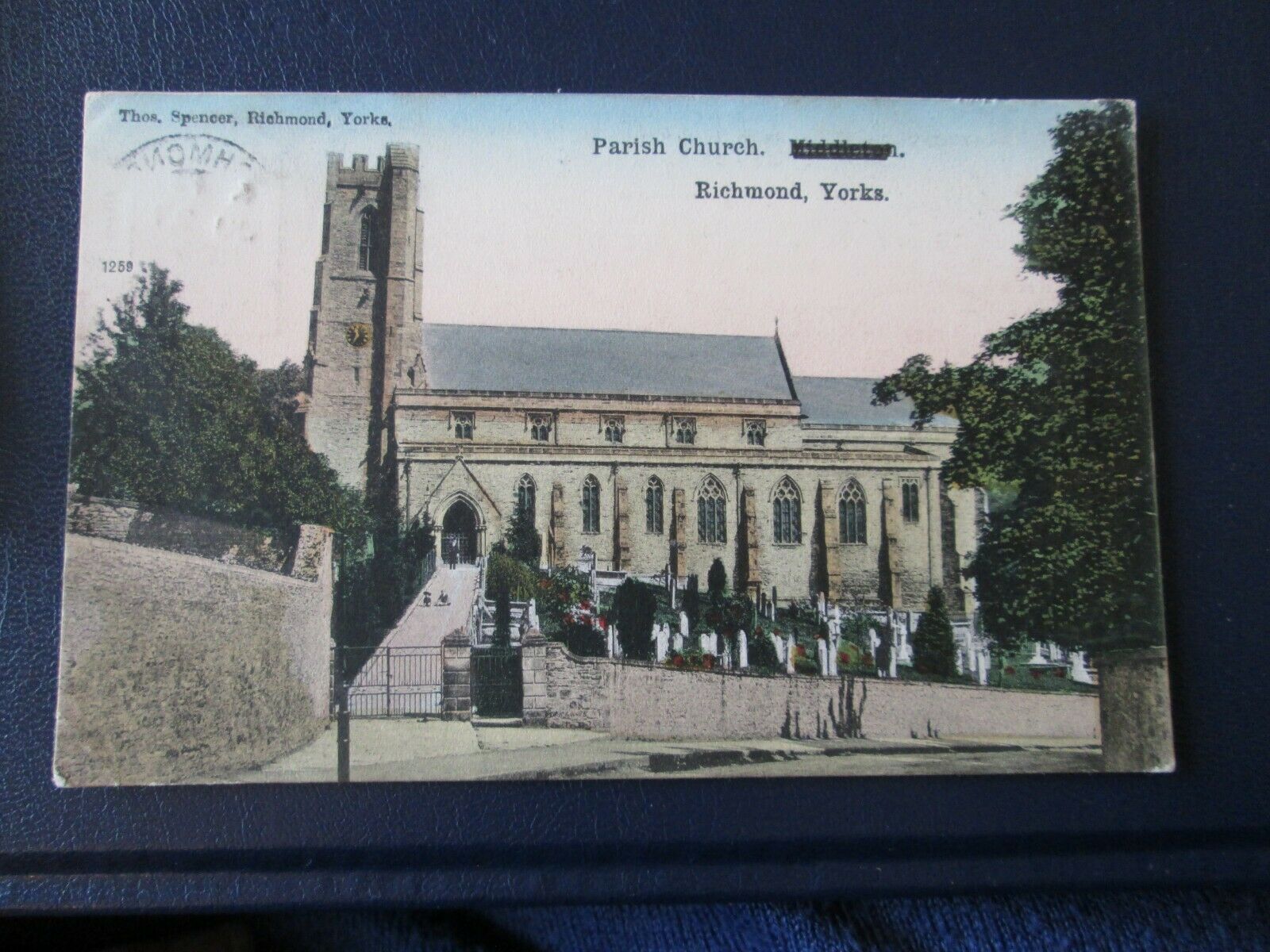 House Clearance - Service of Parish Church, Richmond, Yorks (Printing Error)  1905 posted