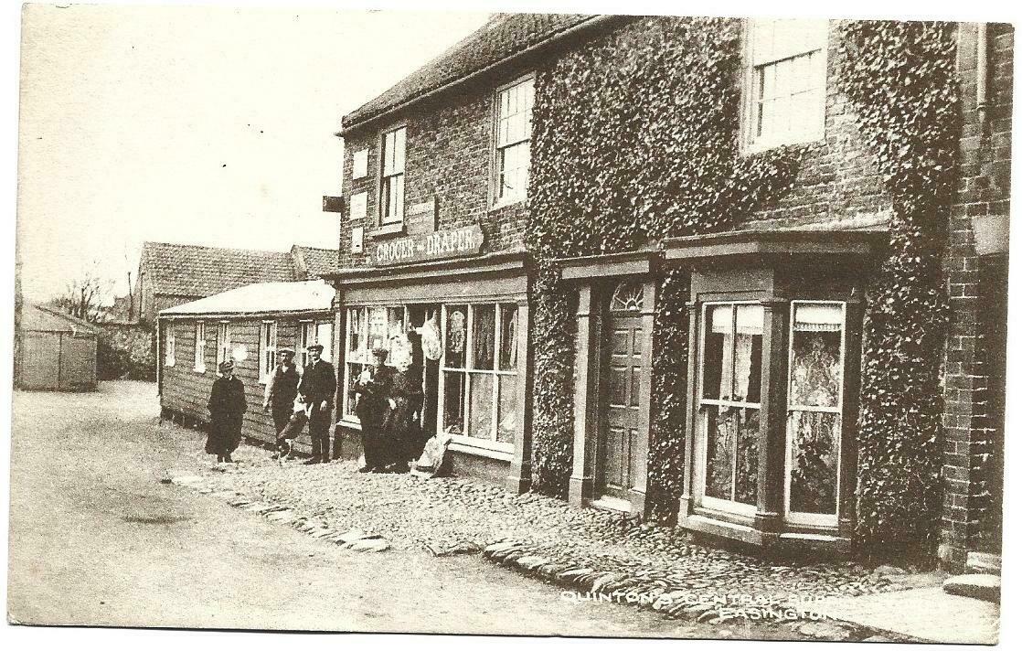 House Clearance - POSTCARD - Quinton's Central Supply Stores, EASINGTON, Yorkshire   -  WOR 1