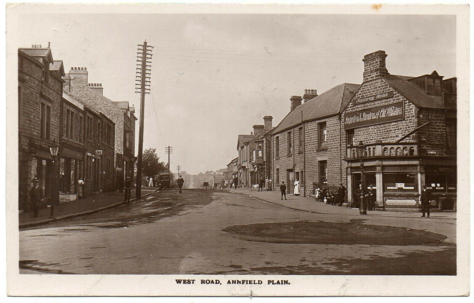 House Clearance - P.C Railway Hotel West Road Annfield Plain Stanley Durham R P Good Cond P U 1915