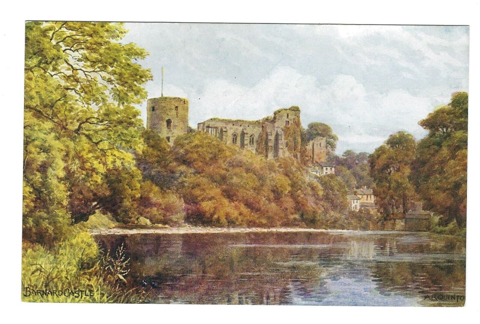 House Clearance - A R Quinton Co, Durham card. Salmon 1425. Barnard Castle, pristine