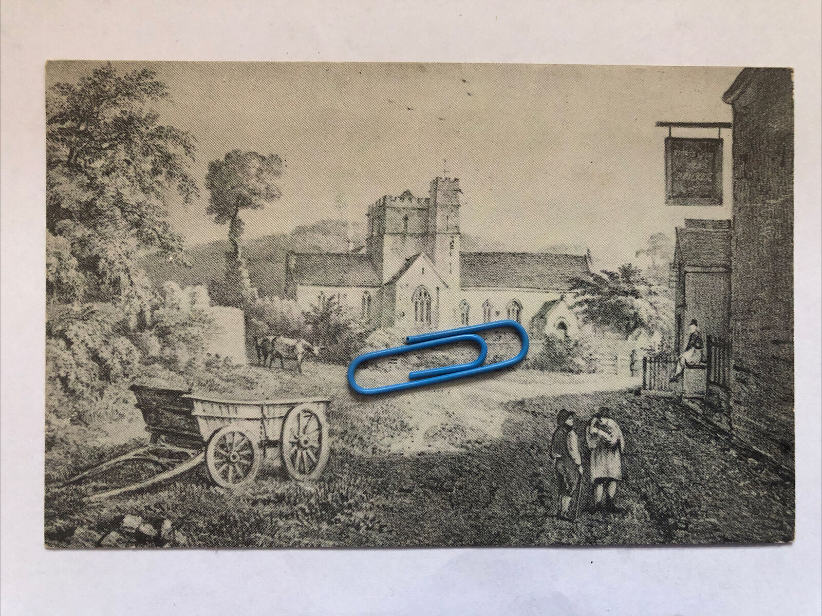 House Clearance - St Swithuns White Hart The Street Leonard Stanley Gloucestershire 1838 Print