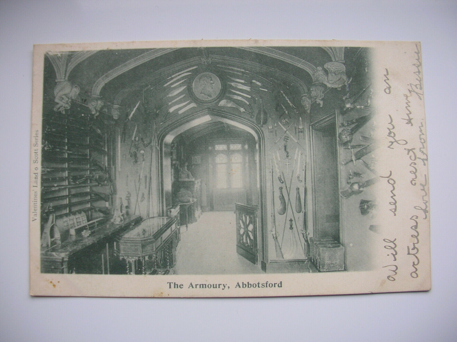 House Clearance - Abbotsford, The Armoury – Sir Walter Scott.  (1902 - Valentine)