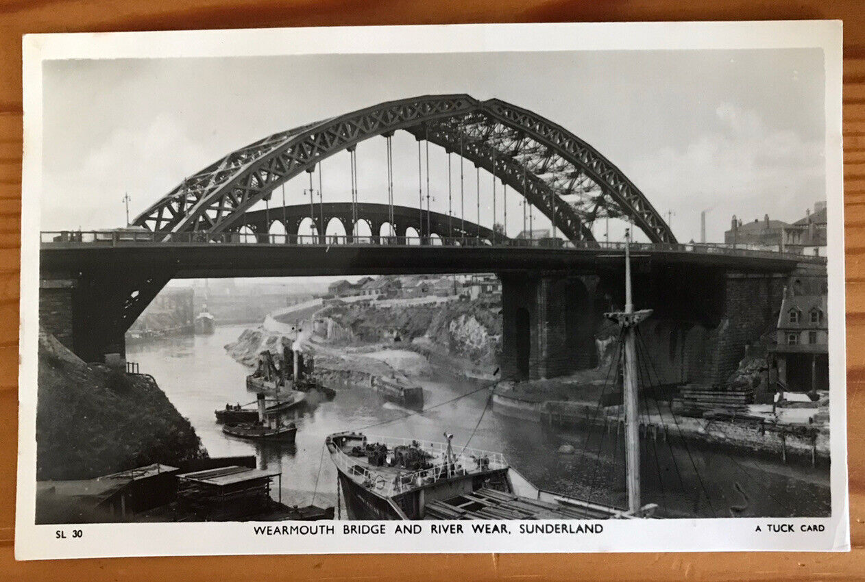 House Clearance - RP Service WEARMOUTH BRIDGE and RIVER WEAR, Sunderland, County Durham 1957