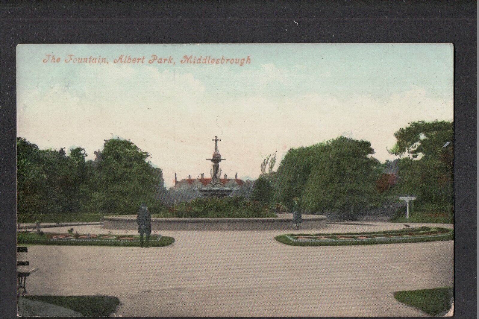 House Clearance - The Fountain Albert Park Middlesbrough 1900's ? Service ~ GOOD QUALITY CARD