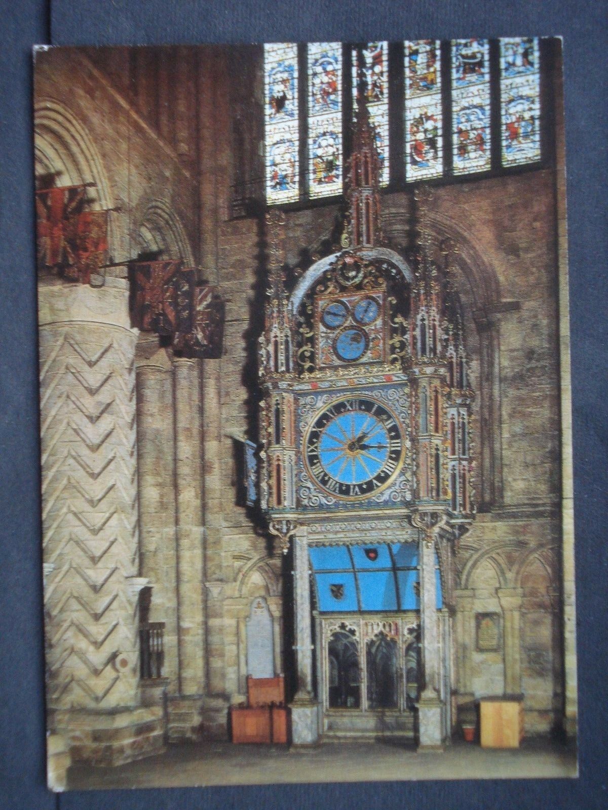 House Clearance - Unused Vintage Colour Post Card Interior of Durham Cathedral