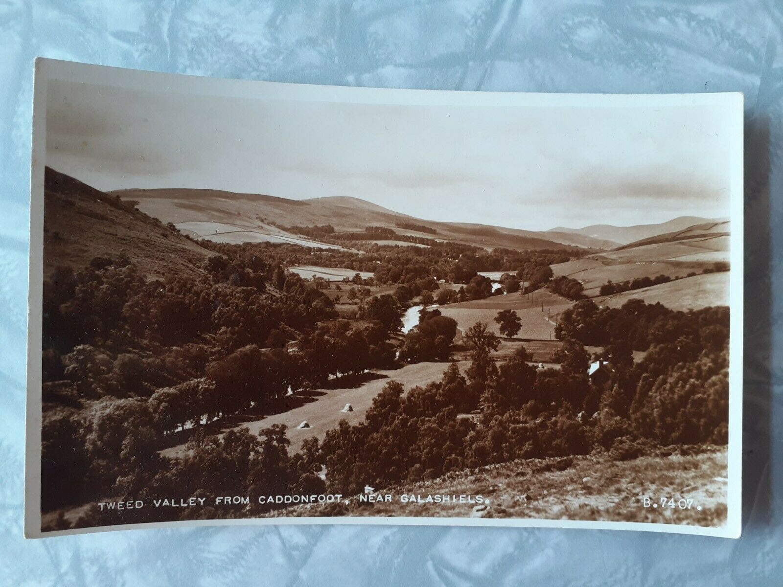 House Clearance - 1930s Vintage Valentine's Service, Tweed Valley from Caddenfoot, nr Galashiels