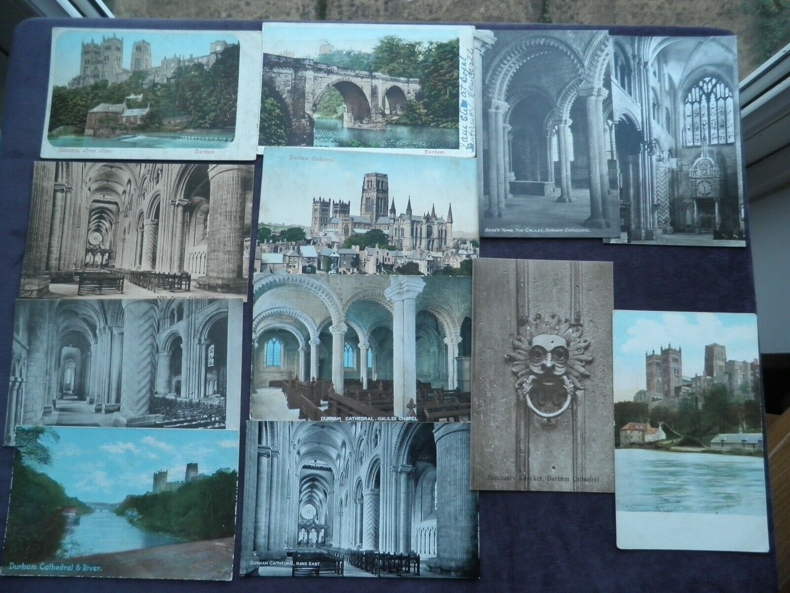 House Clearance - 12 OLD POSTCARDS OF DURHAM, PREBEND'S BRIDGE, RIVER BEDE'S TOMB DURHAM CATHEDRAL