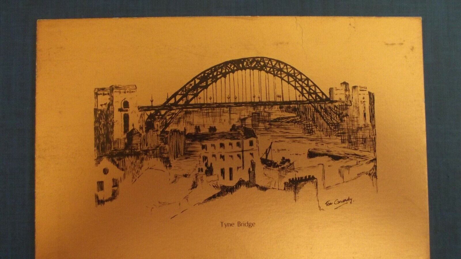 House Clearance - Newcastle upon Tyne Tyne Bridge Bronze Tint  Max Art P/card  c 1980 Unposted