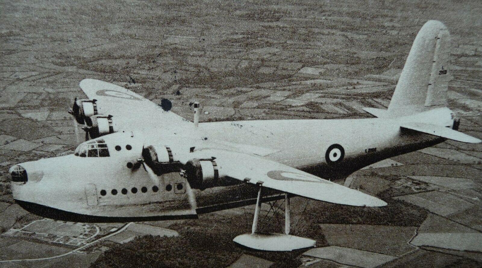 House Clearance - RAF SHORT SUNDERLAND MK.I POSTCARD POSTED PRESTON 1941