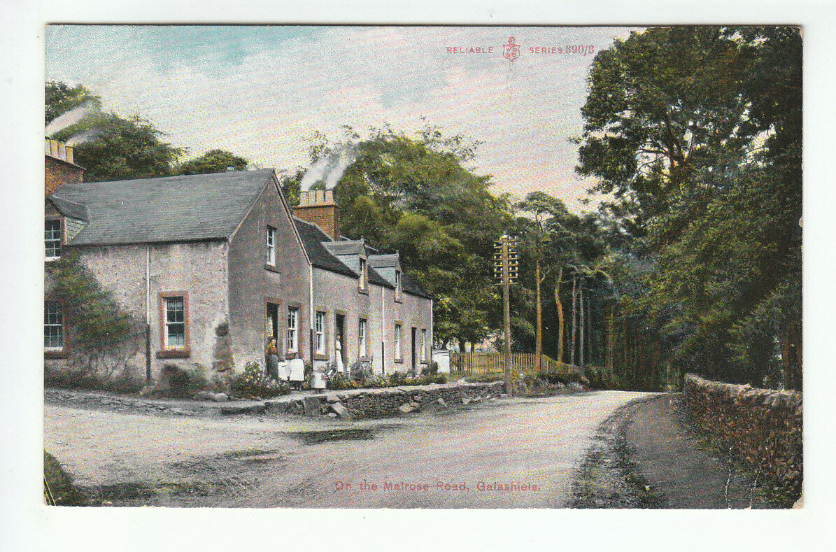 House Clearance - On The Melrose Road Galashiels c1906 WR&S Reliable Series Old Service Unposted