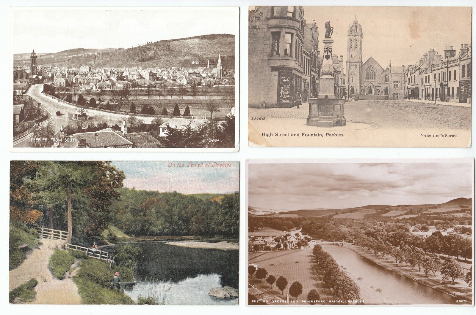 House Clearance - 10 Peebles Peeblesshire Scotland Scottish Old Services All Cards Shown (N9)