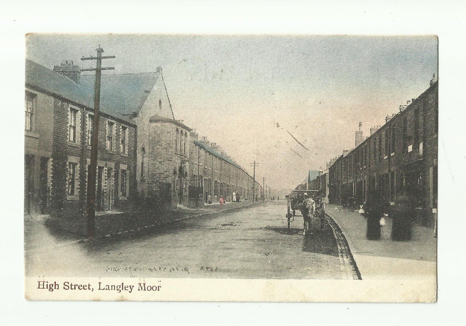 House Clearance - High Street Langley Moor. 1905. nr. Durham, Meadowfield, Brandon. To Frosterley