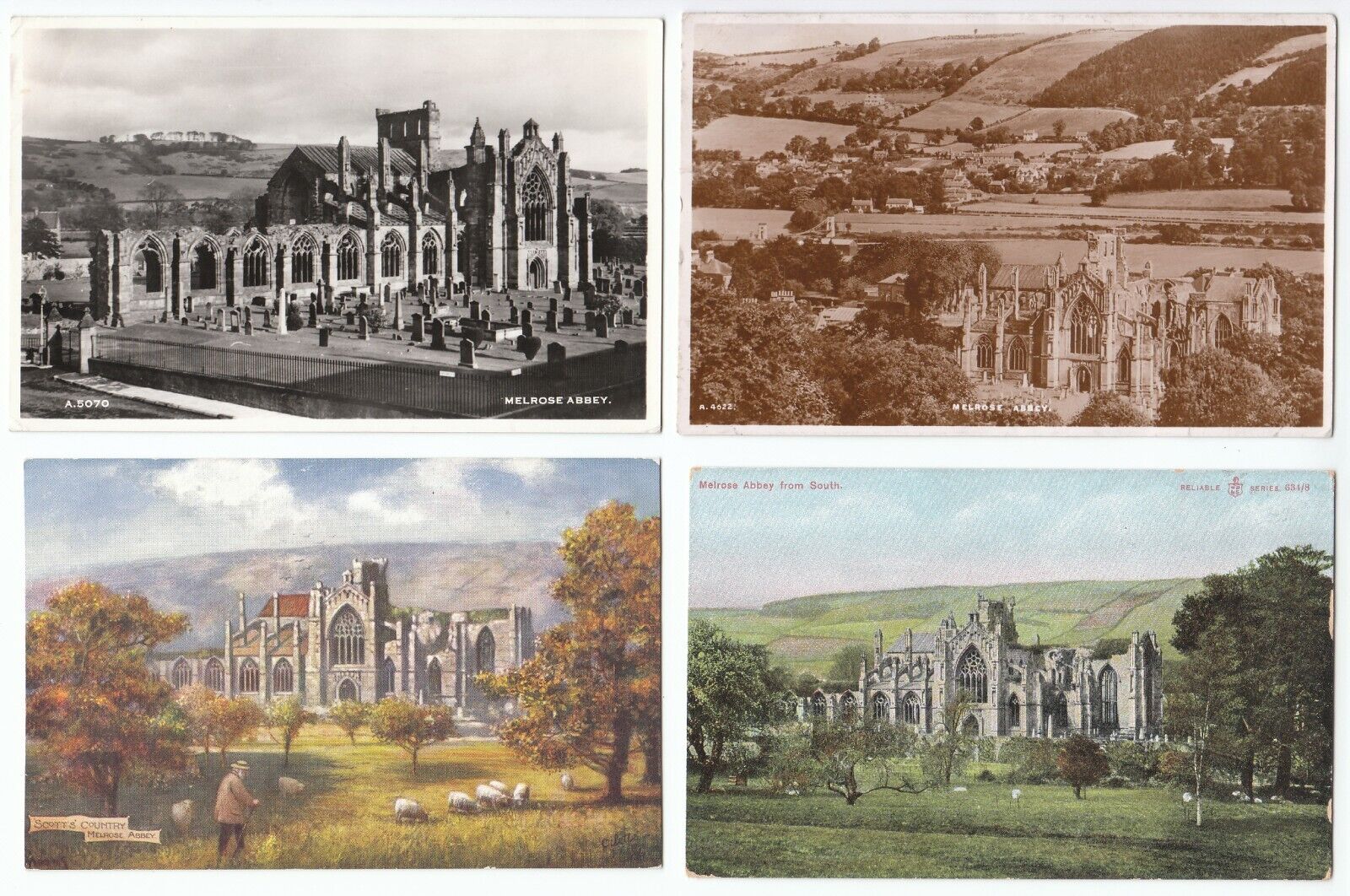 House Clearance - 10 Melrose Roxburgh Roxburghshire Scotland Old Services All Cards Shown (J1)