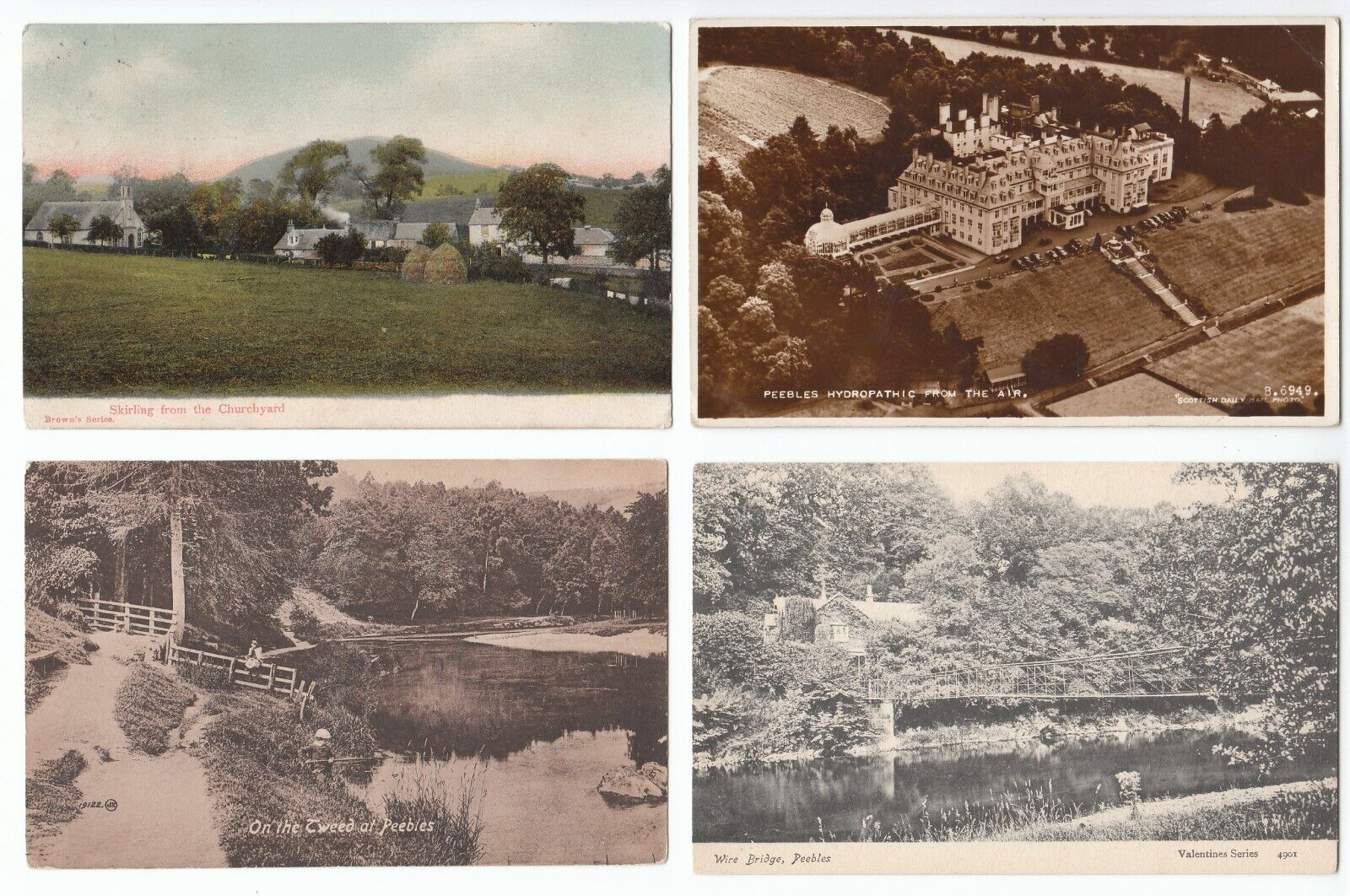 House Clearance - 10 Peebles Peeblesshire Scotland Scottish Old Services All Cards Shown (P1)