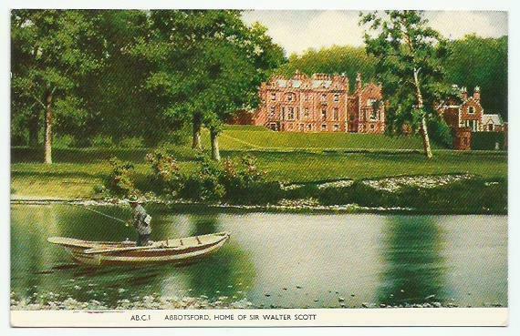 House Clearance - 1970 Colour PC of Abbotsford, Home of Sir Walter Scott, in the Scottish Borders