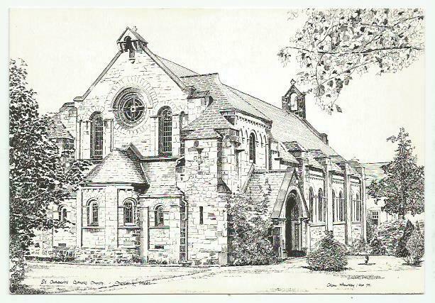 House Clearance - C1979, B & W, Pencil Line, PC of St Cuthberts Catholic Church, Chester le Street