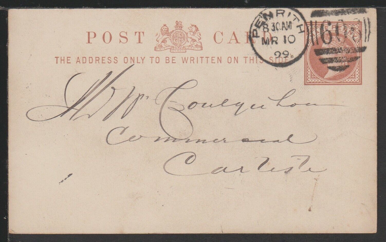 House Clearance - Postal History Early Service Commercial 1899 CS15 004