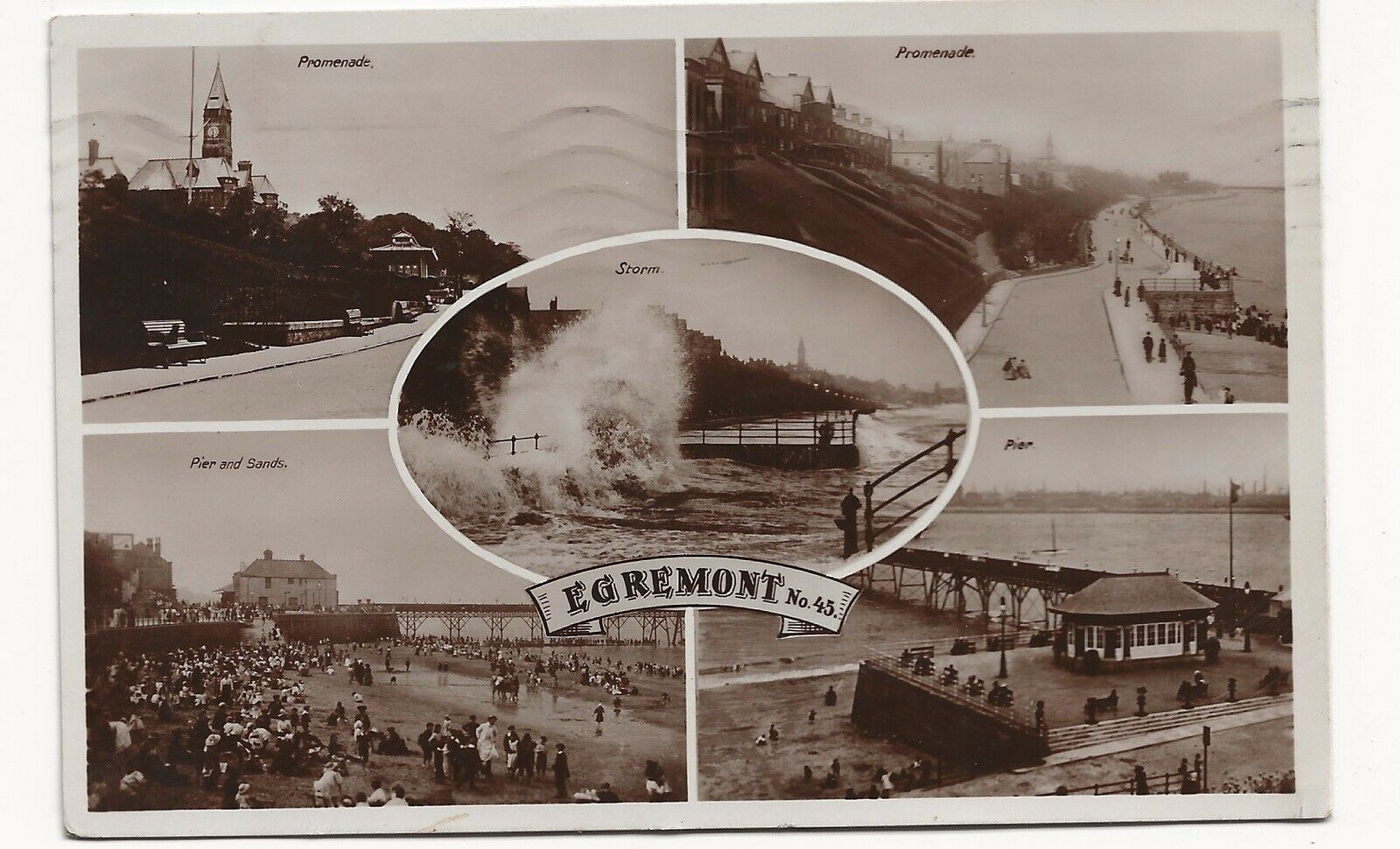 House Clearance - RP Multiview 1925 Service Egremont Wallasey Merseyside - Pier & Promenade