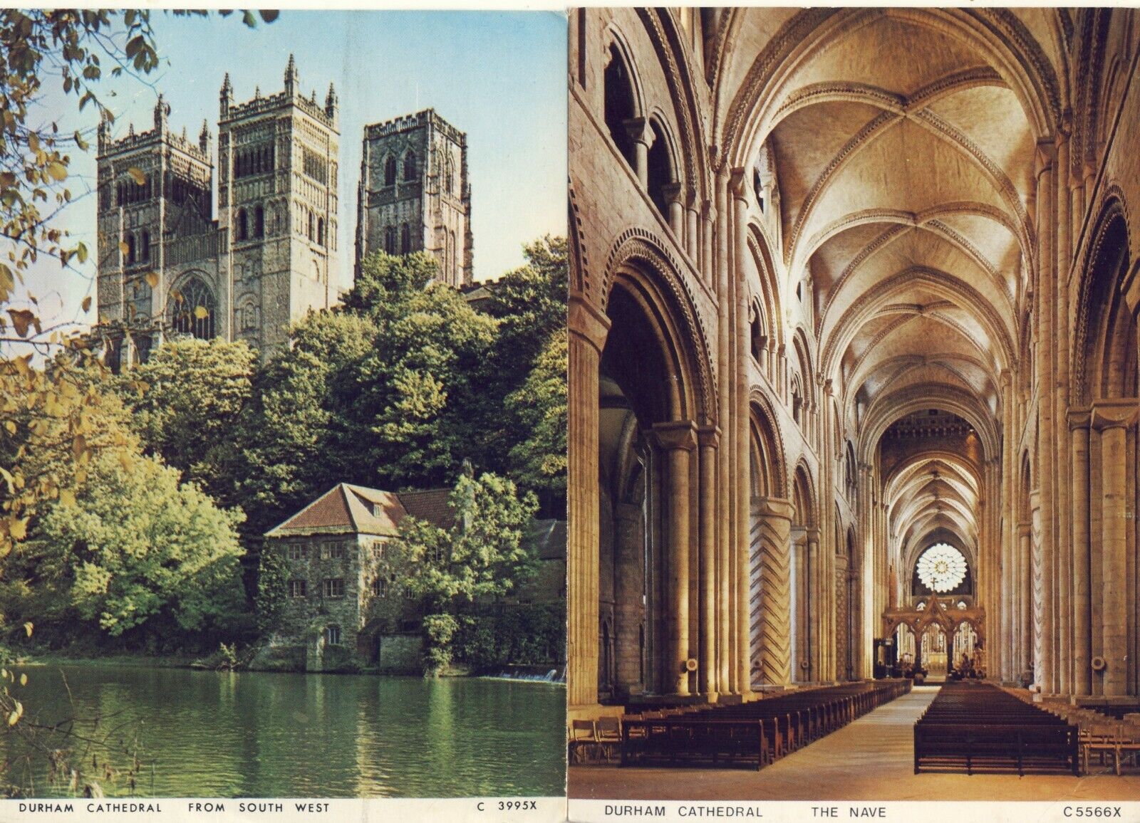 House Clearance - C 013  TWO POSTCARDS OF DURHAM CATHEDRAL
