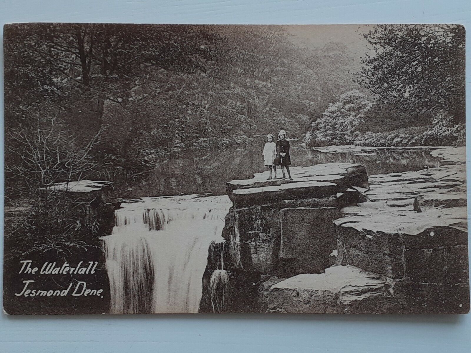 House Clearance - Vintage Service.The Waterfall Jesmond Dene, Northumberland.Rare Local Publisher