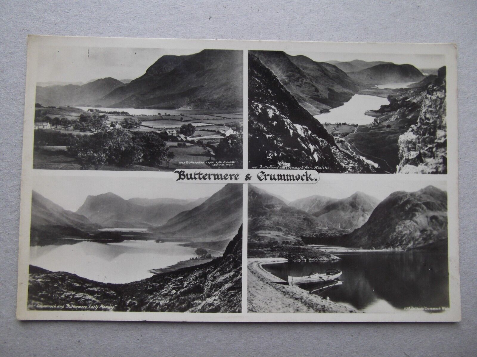 House Clearance - VINTAGE G P ABRAHAM POSTCARD LAKE DISTRICT - BUTTERMERE & CRUMMOCK