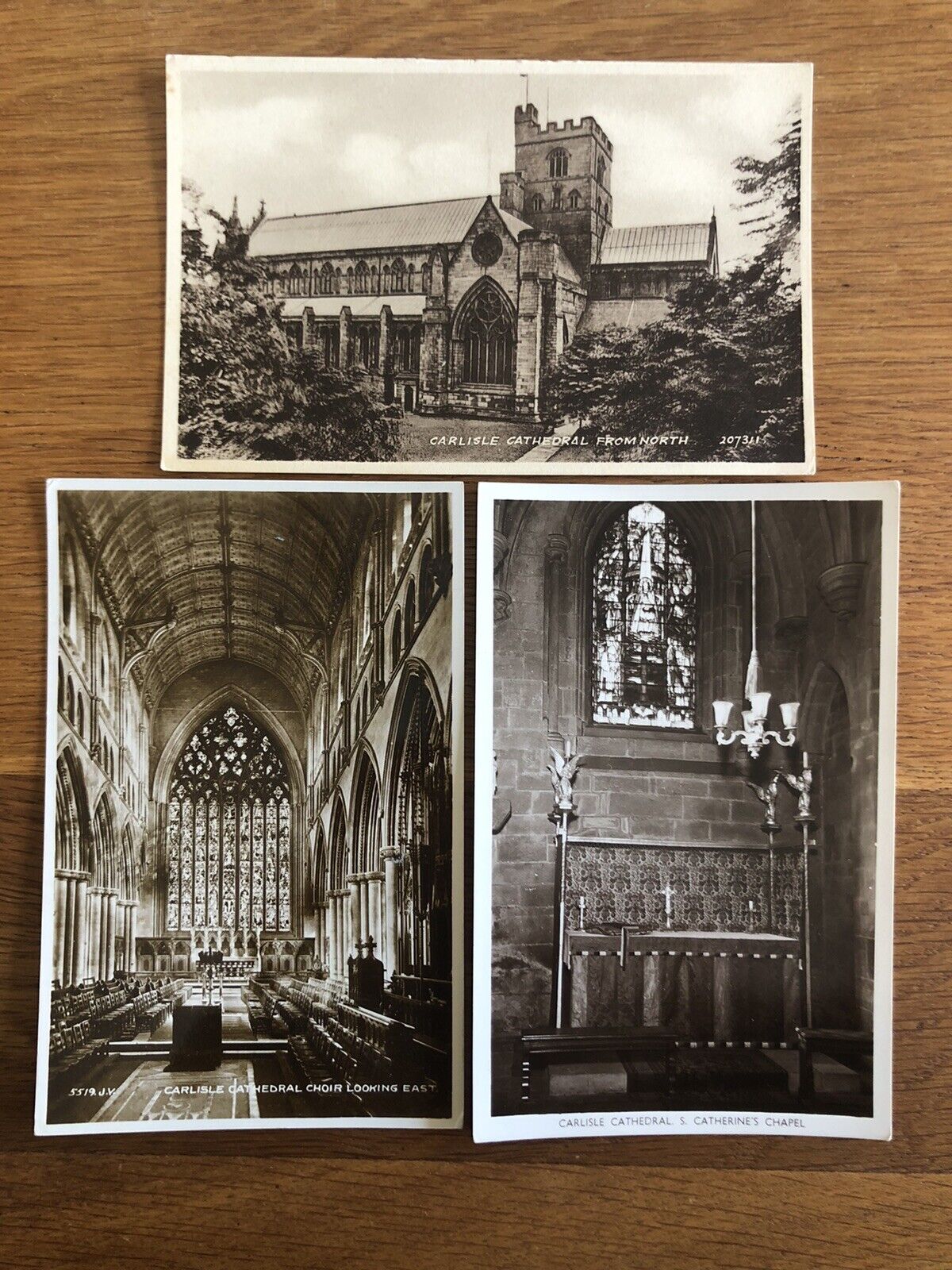 House Clearance - Three Vintage Services United Kingdom 🇬🇧 Carlisle Cathedral Excellent Cards
