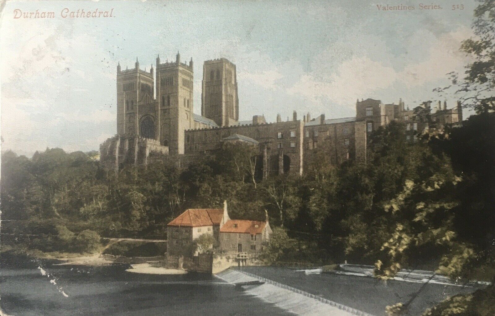 House Clearance - Durham Cathedral franked 1903 ,Early Rare Valentine Series. Usual Wear