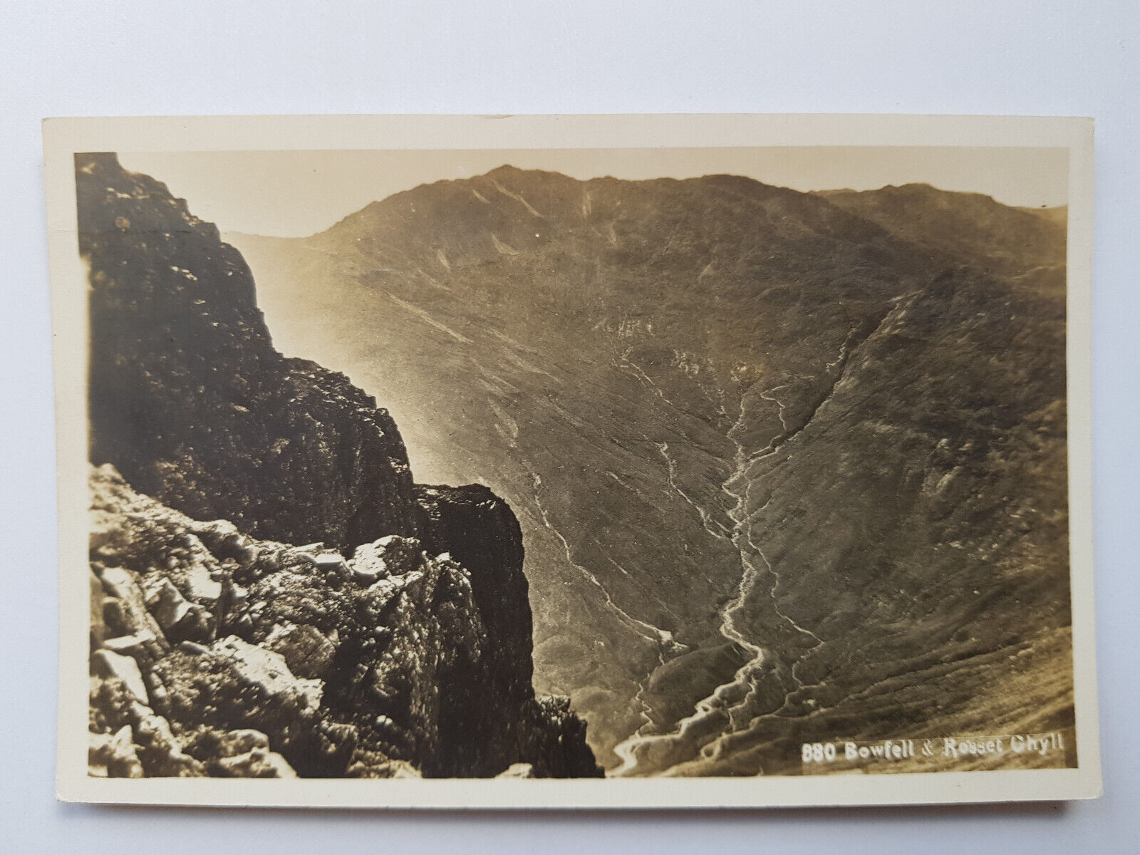 House Clearance - Vintage Service - Bowfell & Rossett Ghyll Pike Lake District Real Photo RPPC