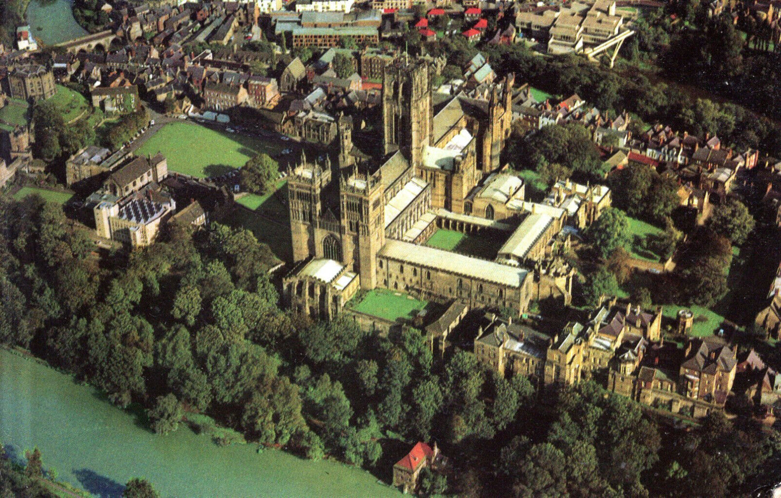House Clearance - England-Durham-Aerial view of the Cathedral and old city - 1980