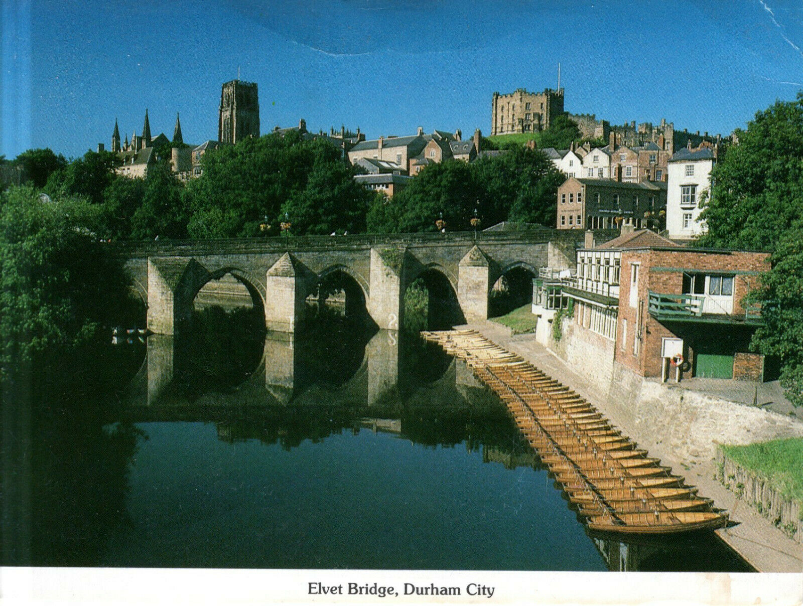 House Clearance - England Durham Elvet Bridge with a view to the Cathedral and Castle