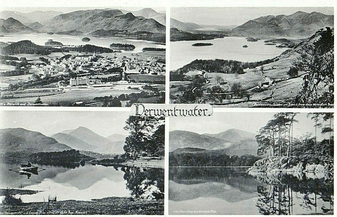 House Clearance - 8 Antique/Vintage services - Derwentwater - 4 cards posted