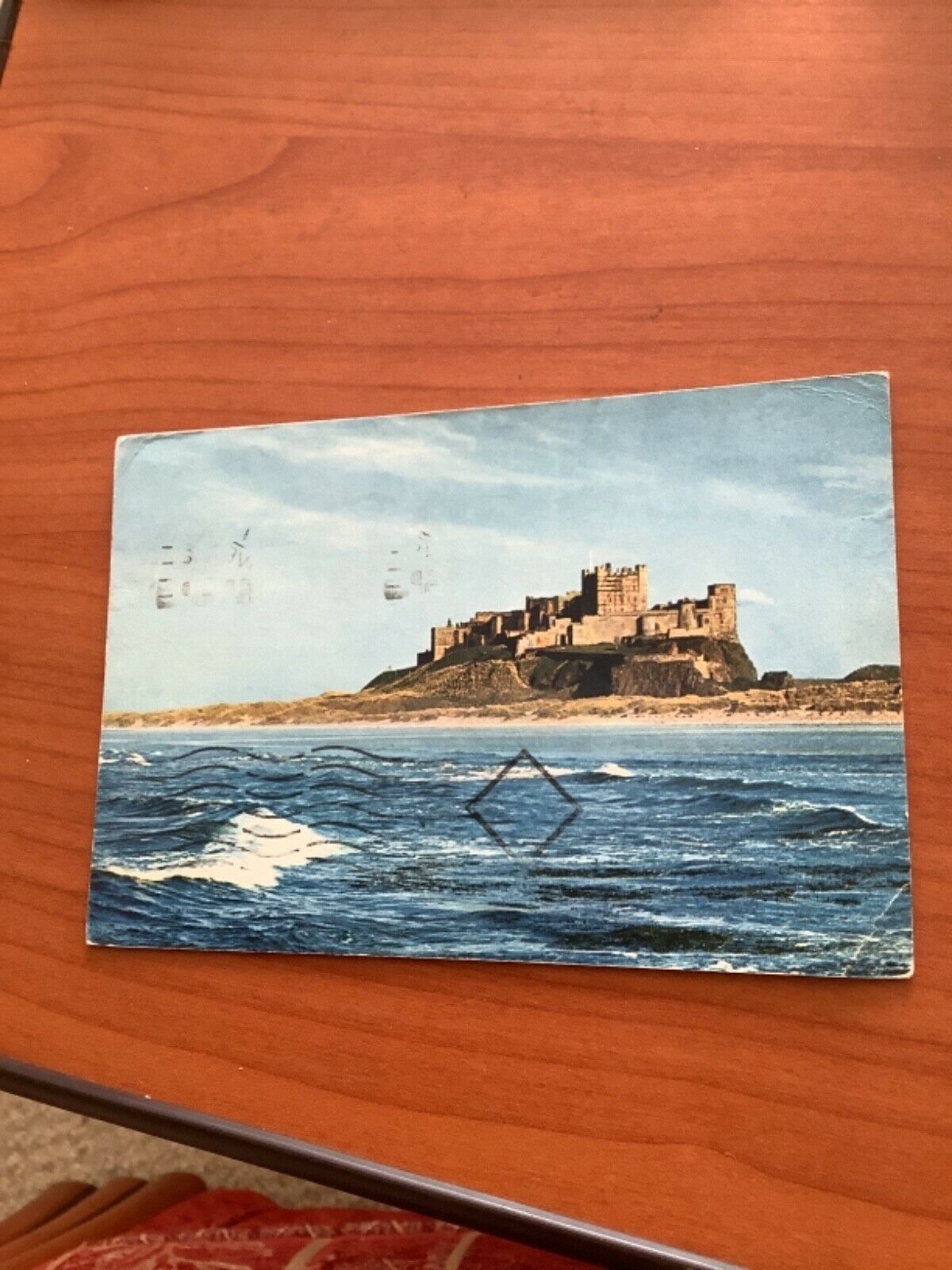 House Clearance - BANBURGH CASTLE FROM THE NORTH EAST, NORTHUMBERLAND POSTCARD