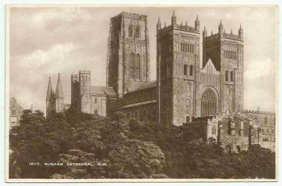 House Clearance - G Bailes & Sons/ Frith's, B & W, RPPC of Durham Cathedral, NW, Durham